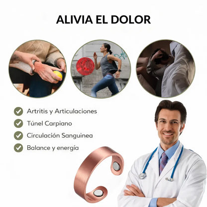 ArthroRing™ | Anillo de cobre magnético - Alivio para el dolor articular 🧲