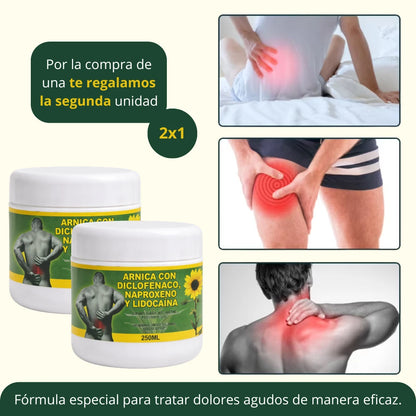 CREMA ANALGESICA 2x1 | 4 activos poderosos para darte alivio real, rápido y duradero 🦵🏻