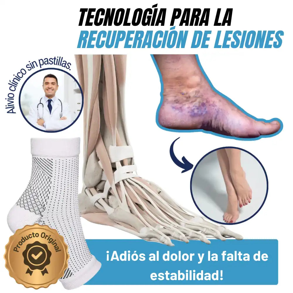 SOPORTE DE COMPRESIÓN PARA TOBILLO x2 Und | Menos dolor y más estabilidad 🦶🏻