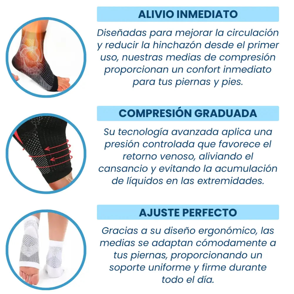 SOPORTE DE COMPRESIÓN PARA TOBILLO x2 Und | Menos dolor y más estabilidad 🦶🏻