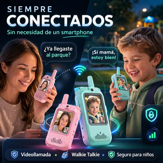 WALKIE TALKIE CON CÁMARA x2 | Comunicación directa, segura e instantánea.