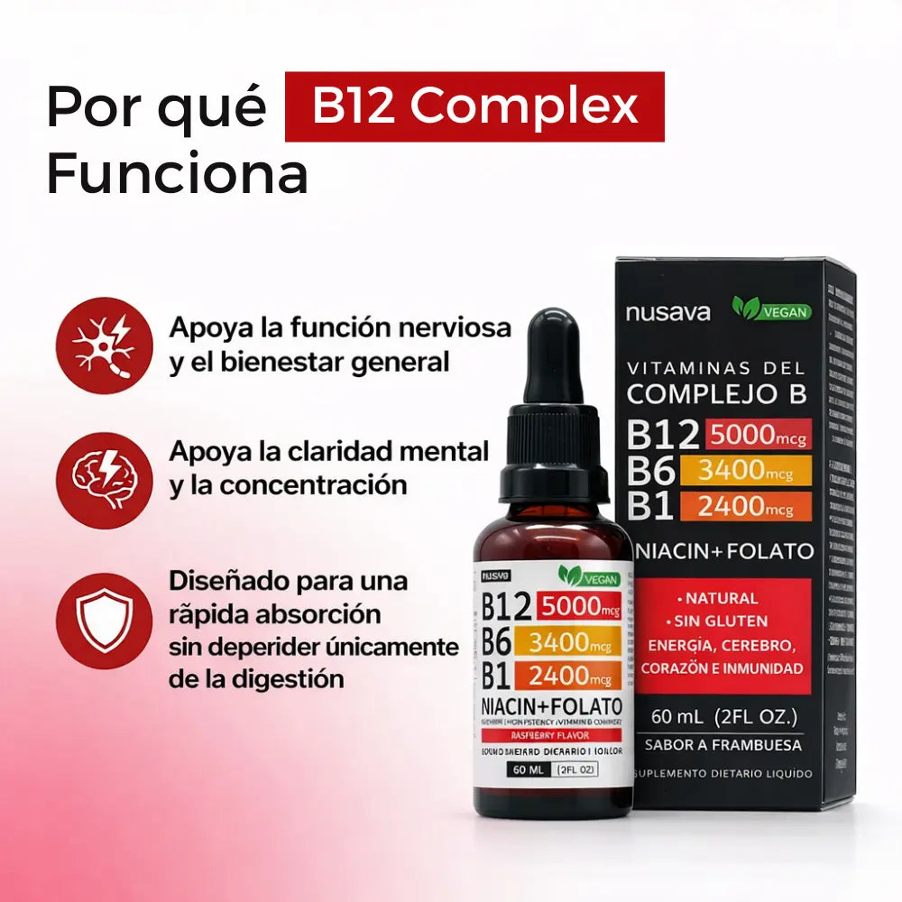 B12 COMPLEX® | No es cansancio, es tu cuerpo pidiendo la vitamina adecuada ✅