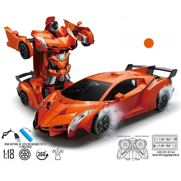 CARRO TRANSFORMER 🤖 - Juguete a control remoto 🎁