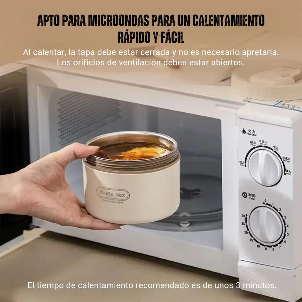 LUNCH BOX™  | Lonchera térmica: lleva tus comidas de forma práctica, ordenada y segura.