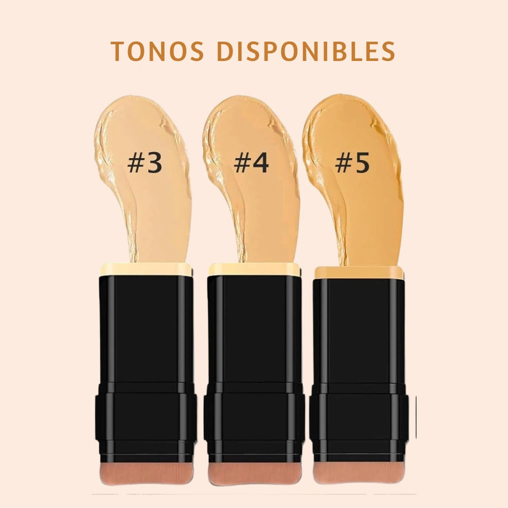 ZaiDoc® - Base de contorno 2 en 1 con brocha, larga duración 🤎