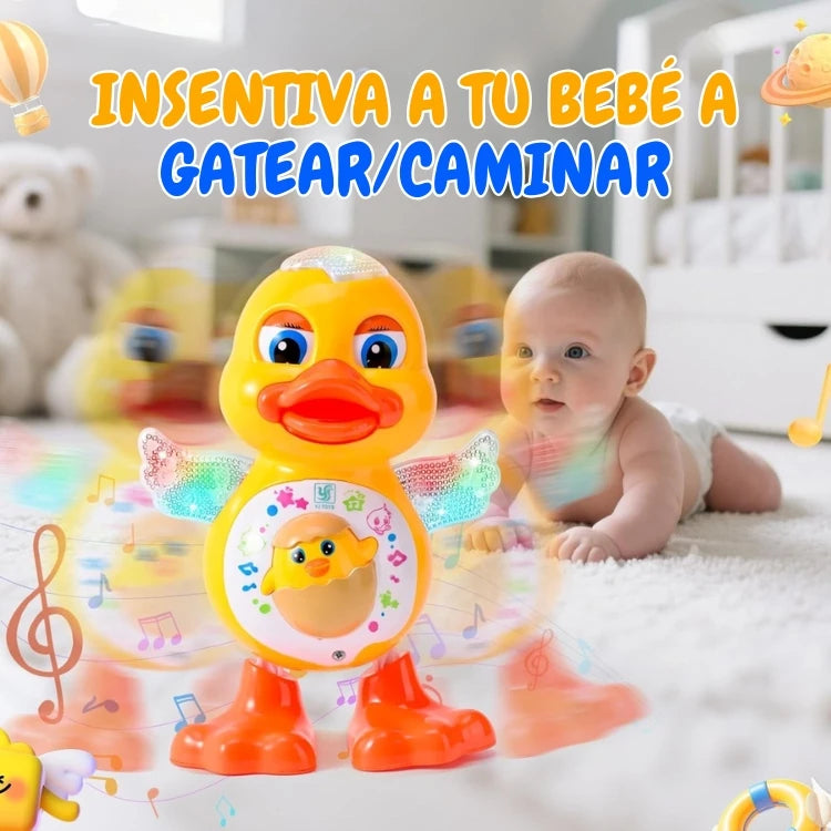 PATO BAILARIN CON LUCES Y SONIDO 🐥🎶 - El juguete perfecto para la diversión de tu pequeño.