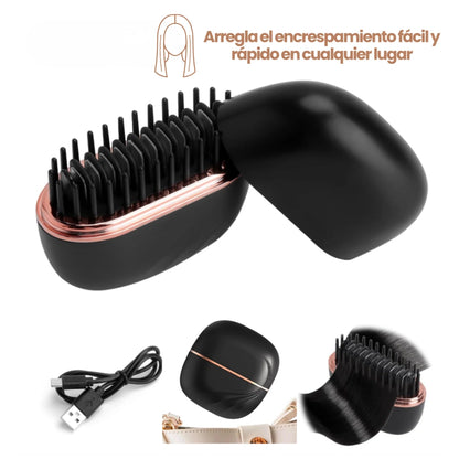 Lumivé™ | Mini Cepillo Alisador Anti Frizz Portátil 🪮💆🏻‍♀️