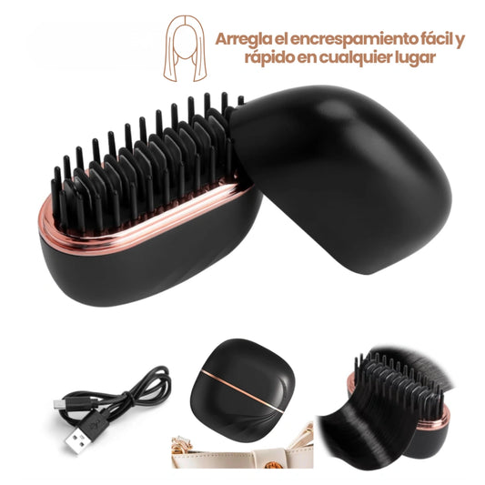 Lumivé™ | Mini Cepillo Alisador Anti Frizz Portátil 🪮💆🏻‍♀️