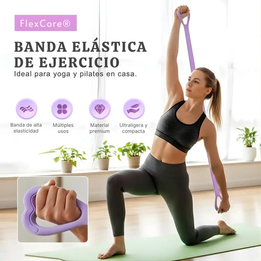 FlexCore® | Banda elástica de ejercicio: Estira, tonifica y mejora la postura 💪🏻