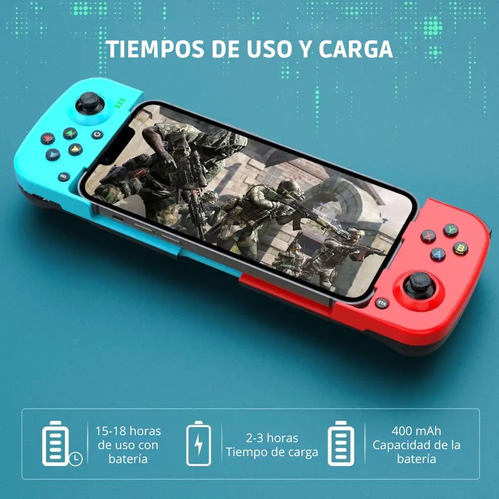 GAMEPAD X® - Control para celular, compatible con iOS y Android 🎮