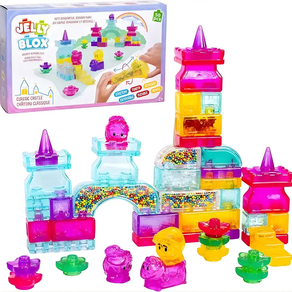 JELLY BLOX | Caja x50 bloques con texturas, estímulos y desarrollo para los más pequeños 👶🏻