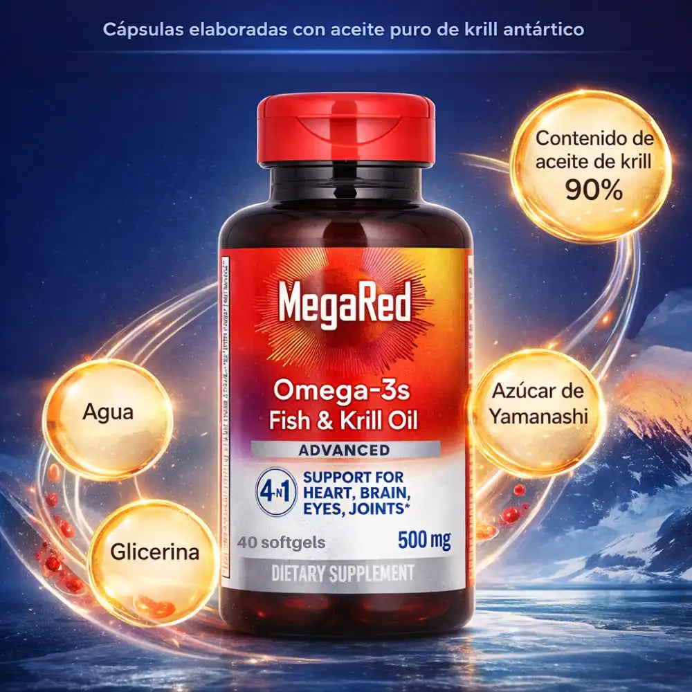 ACEITE DE KRILL ANTÁRTICO® - Apoya tu circulación y bienestar con aceites de alta absorción 🦐