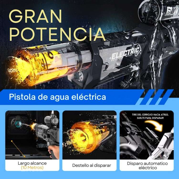 PISTOLA DE AGUA LASER POTENTE - El regalo perfecto para esta Navidad 💥