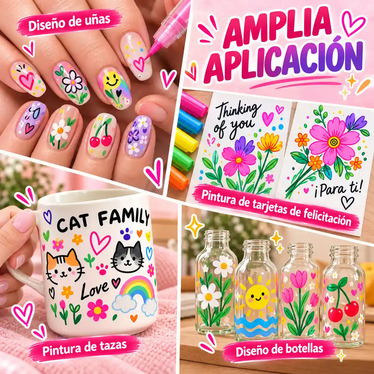 KIT MARCADORES PARA UÑAS | Diseños únicos y secado rápido 💅🏻