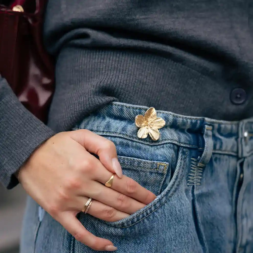 COMBO X3 PARES DE PINES DE ROPA EN FORMA DE FLOR 👖🏵️